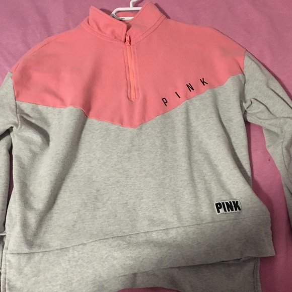 Victoria’s Secret PINK half zip hoodie - Picture 1 of 2